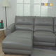 Waterproof recliner relax sofa covers with chaise longue hibiscus texture