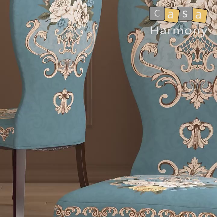 Housse de fauteuil chaise baroque louis 16 ancienne