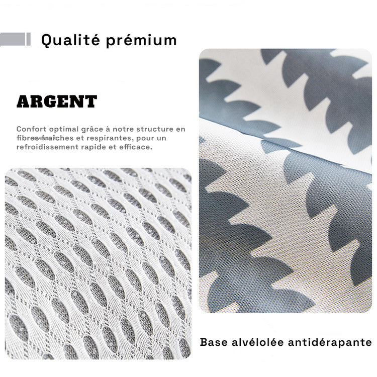 qualité premium tissu argent anti transpiration