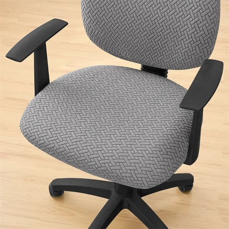 zoom Housse de siège de bureau extensible velours damassé
